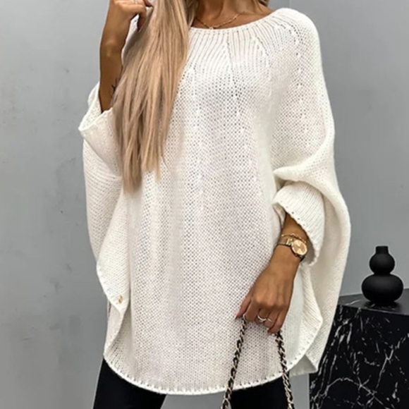 Aspen Batwing Knit Sweater - Cream - Picture 3 of 5